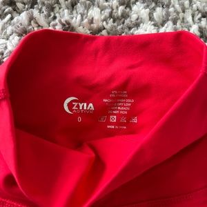 Womens Red Zyia leggings